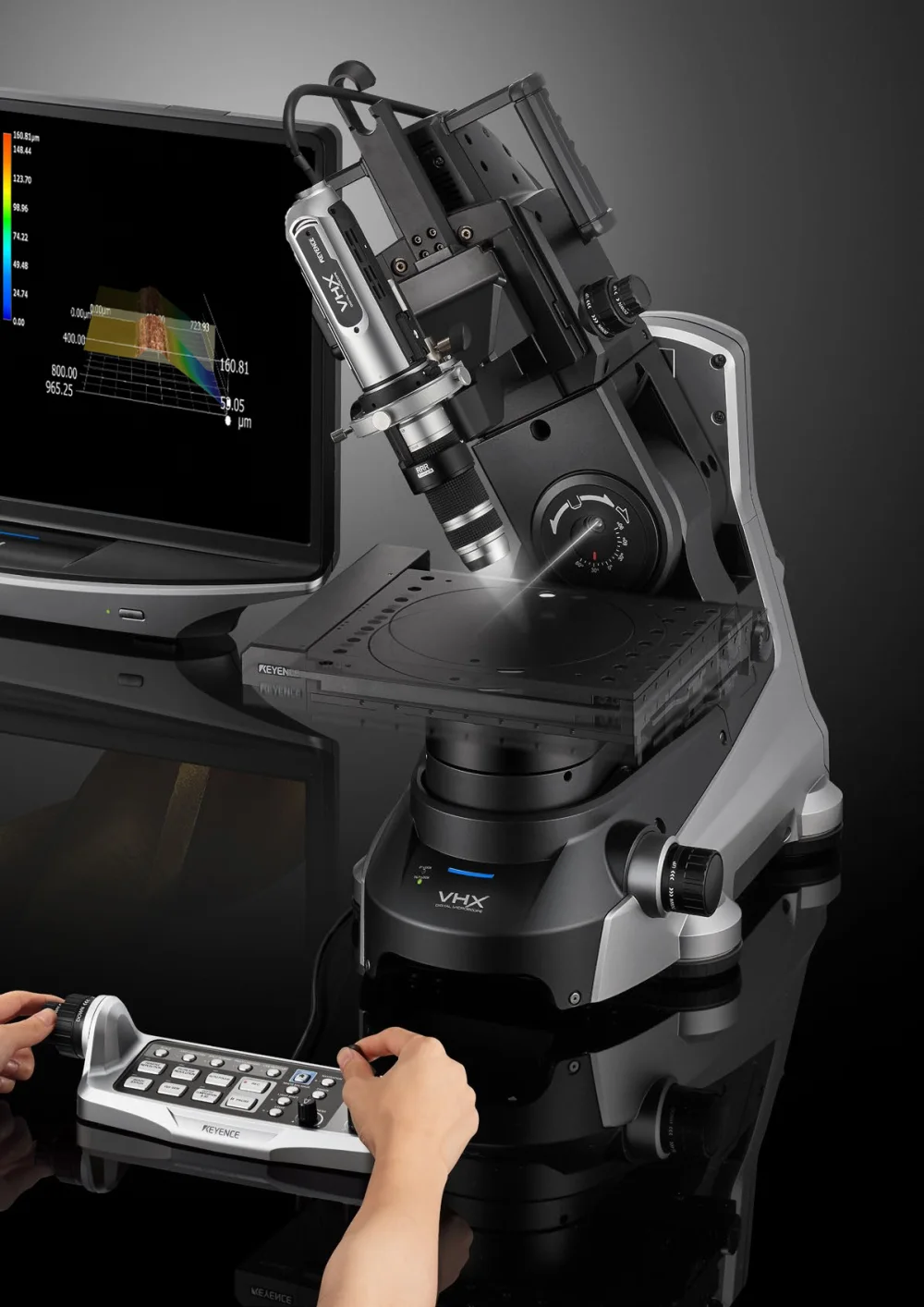Microscopio digitale KEYENCE VHX-7000 per l’ispezione superficiale e metallografica